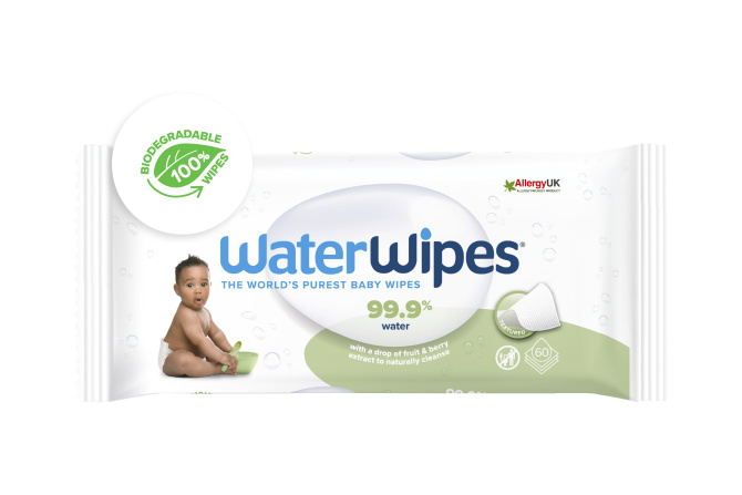 3x WATERWIPES Vlhčené obrousky bez obsahu plastů Soapberry 60 ks (180 ks )