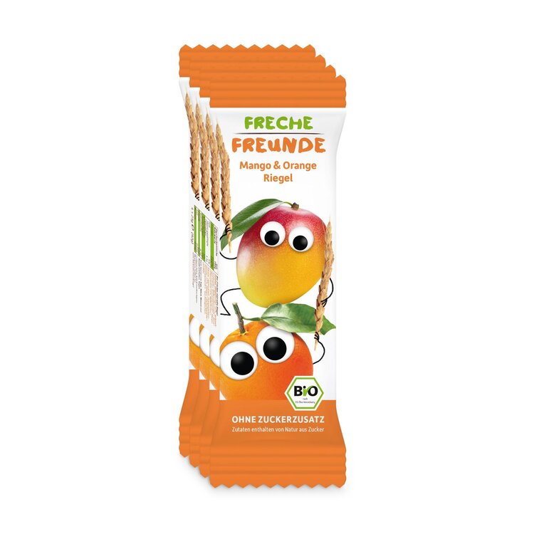 4x FRECHE FREUNDE BIO Tyčinka ovocná Mango a pomeranč 23 g