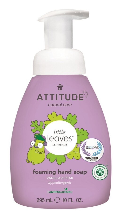 ATTITUDE Dětské pěnivé mýdlo na ruce Little leaves s vůní vanilky a hrušky