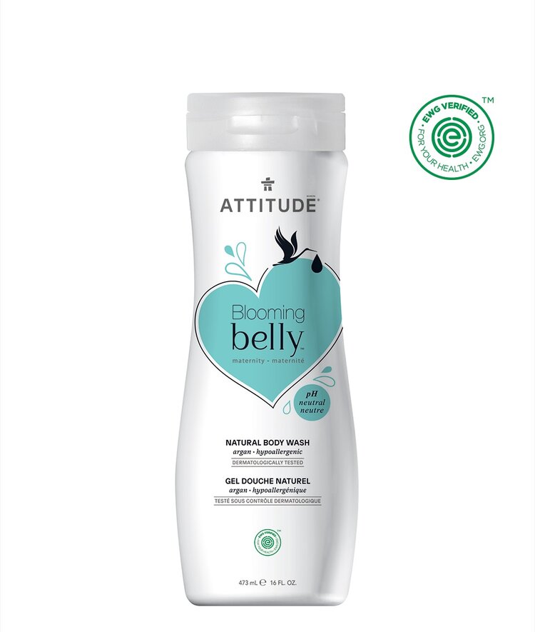 ATTITUDE Přírodní tělové mýdlo Blooming Belly nejen pro těhotné s arganem 473 ml