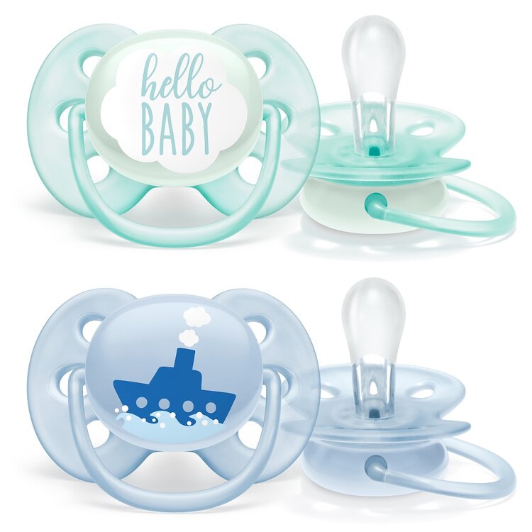 Avent silikon šidítko Philips Ultrasoft parník modrá 2 ks