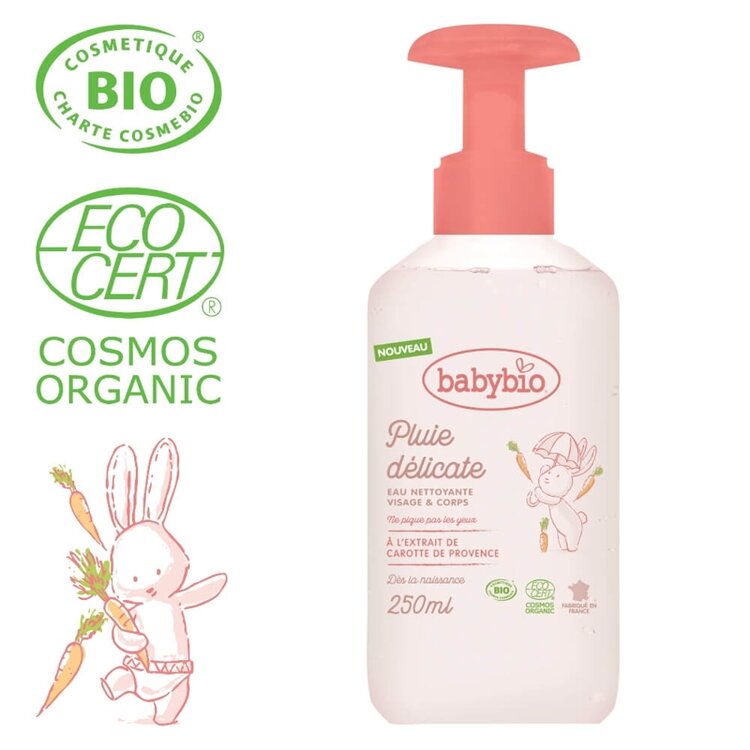 BABYBIO Čistící BIO voda pro miminka od narození 250 ml