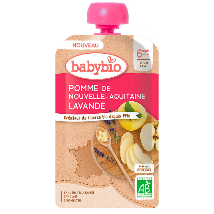 BABYBIO Jablko levandule 120 g