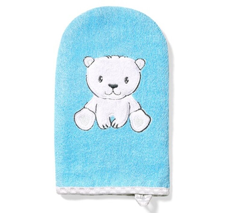 BABYONO Hadřík na mytí Bamboo modrý