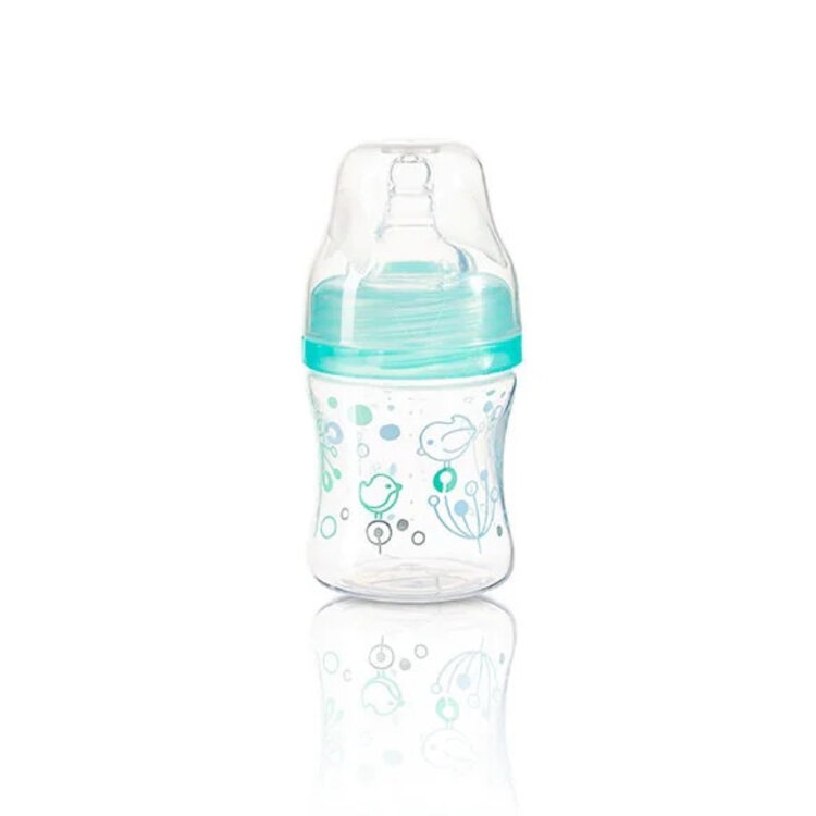 BABYONO Láhev antikoliková Klasik mint 120 ml 0m+