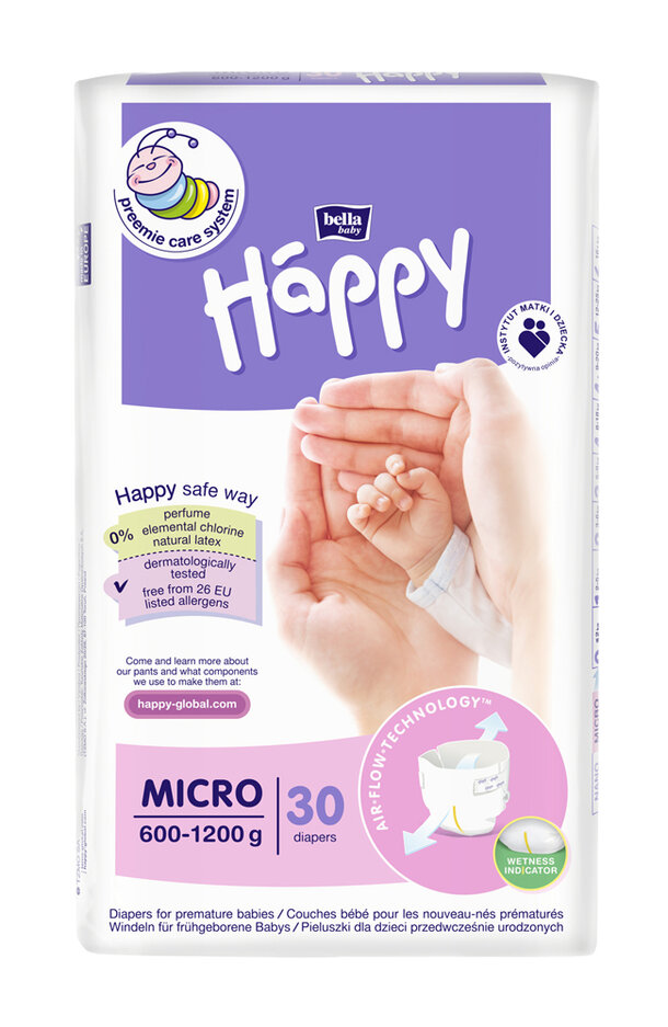 BELLA HAPPY Pleny jendorázové Micro (0