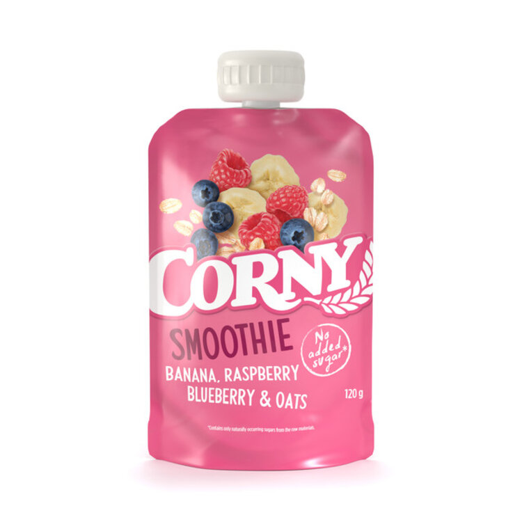 CORNY Smoothie banán maliny borůvky ovesné vločky 120 g