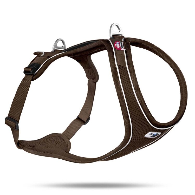 CURLI Postroj pro psy Belka Comfort Brown XL