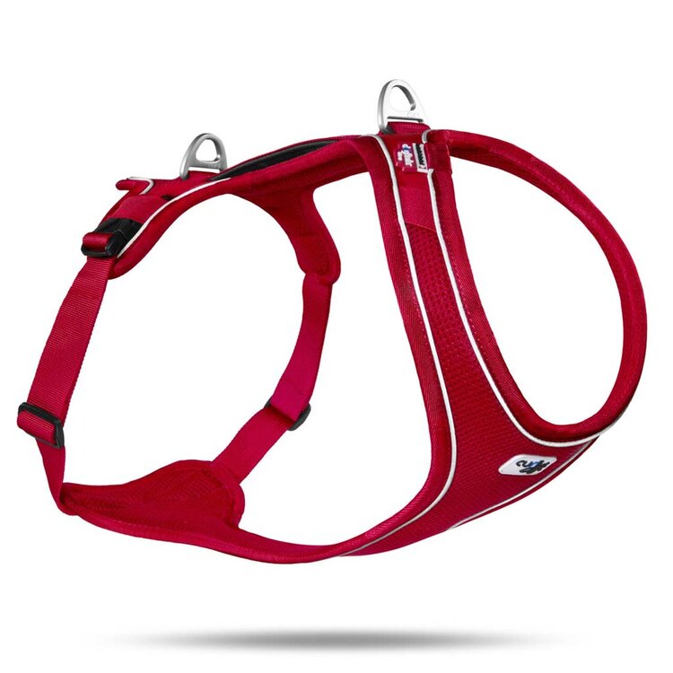 CURLI Postroj pro psy Belka Comfort Red L