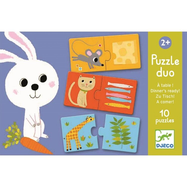 DJECO Duo Puzzle Co bude dnes k obědu?