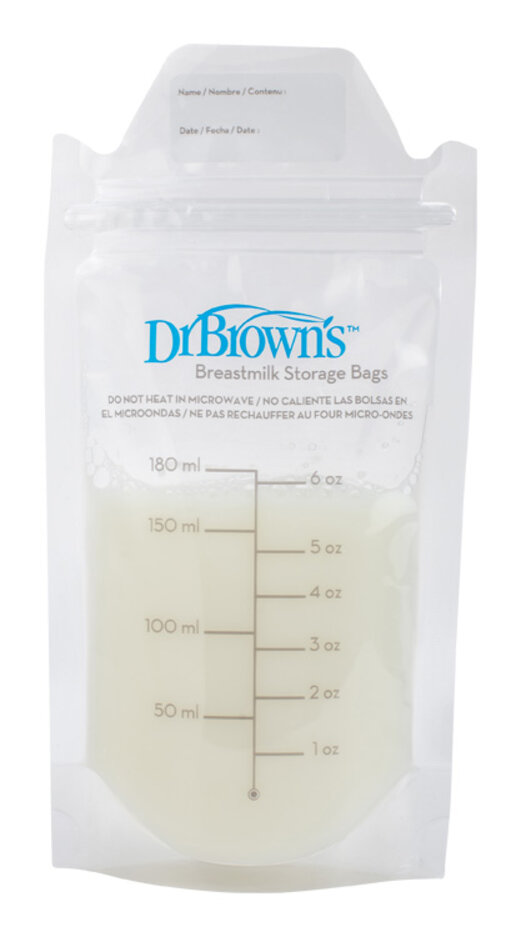 DRBROWNS DR.BROWN'S Kapsy na uskladnění mateřského mléka 180 ml