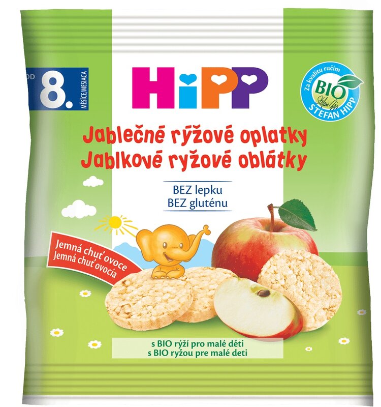EXP: 06.09.2023 HIPP BIO Oplatky dětské rýžové jablkové 30g