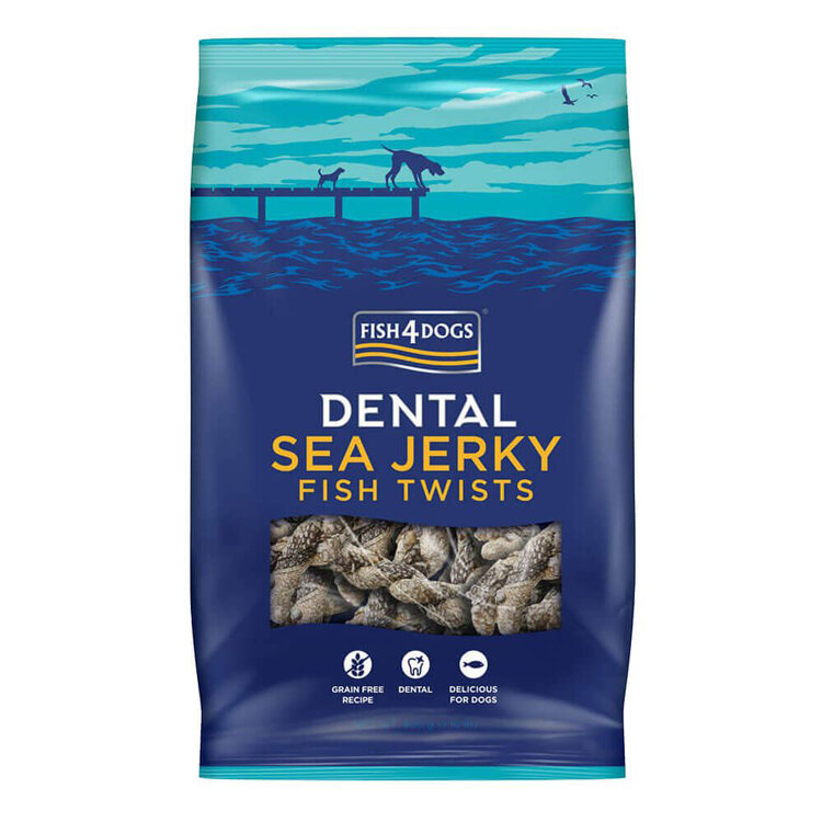 FISH4DOGS Dentální pamlsky pro psy mořská ryba - závitky 500 g