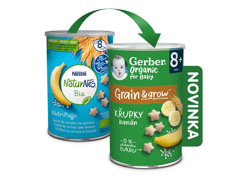 GERBER Organic křupky banánové 35 g