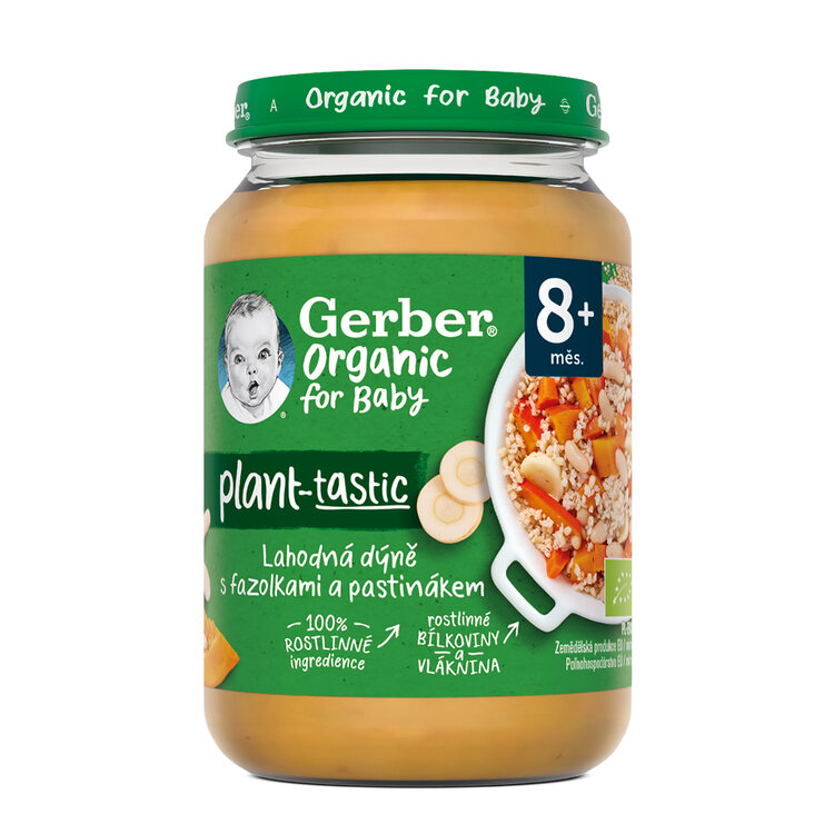 Gerber Rostlinný lahodná dýně s fazolkami a pastinákem 190 g