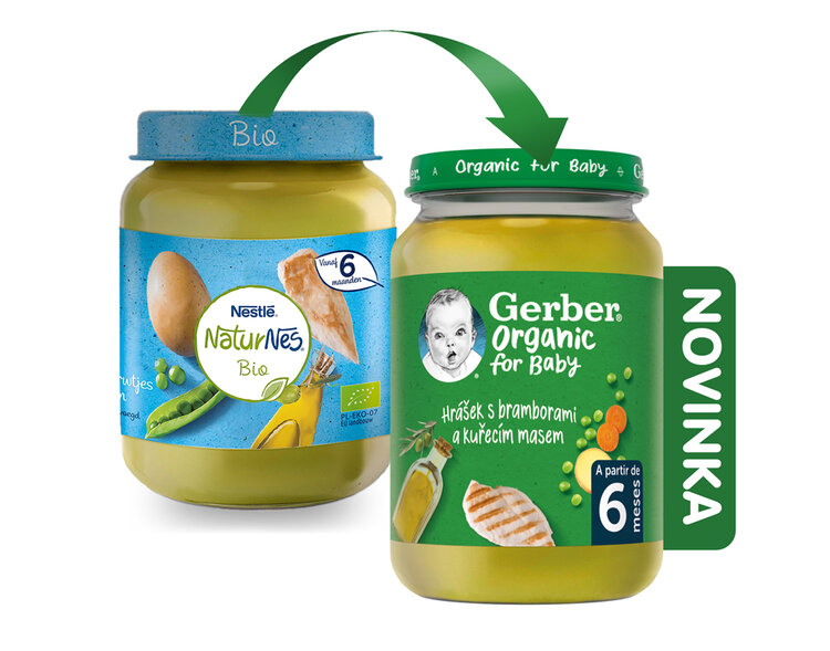 Gerber hrášek s bramborami a kuřecím masem 190 g