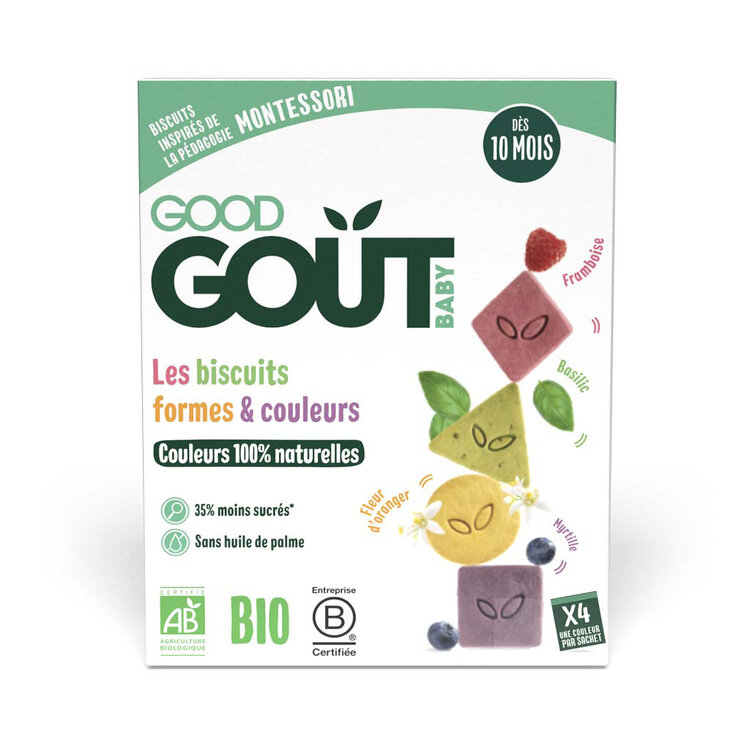 Good Gout BIO Sušenky barvy & tvary 80 g