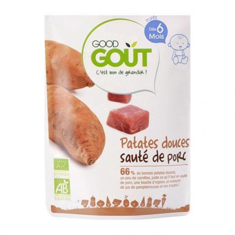 Good Gout Bio Batáty s vepřovým masem 190 g