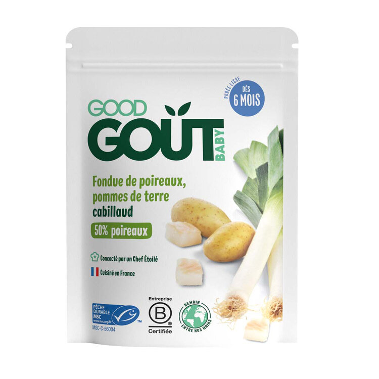 Good Gout Bio Pórek s brambůrkem a treskou 190 g