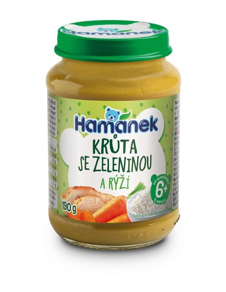 HAMÁNEK Krůta s gratinovanou zeleninou a rýží 190 g