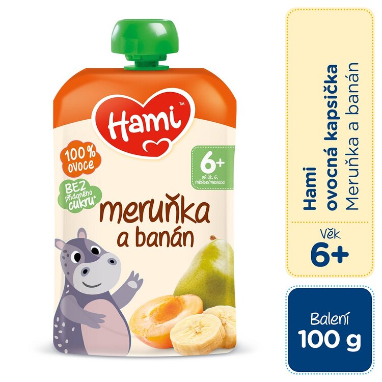 HAMI Meruňka a banán 100 g