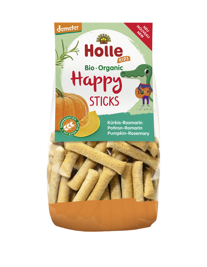 HOLLE Dětské Bio Happy tyčinky dýně-rozmarýn