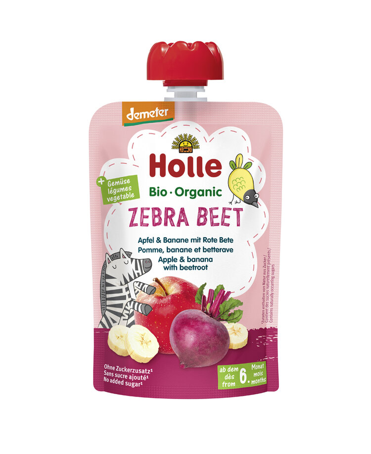 HOLLE Zebra Beet Bio ovocné pyré jablko