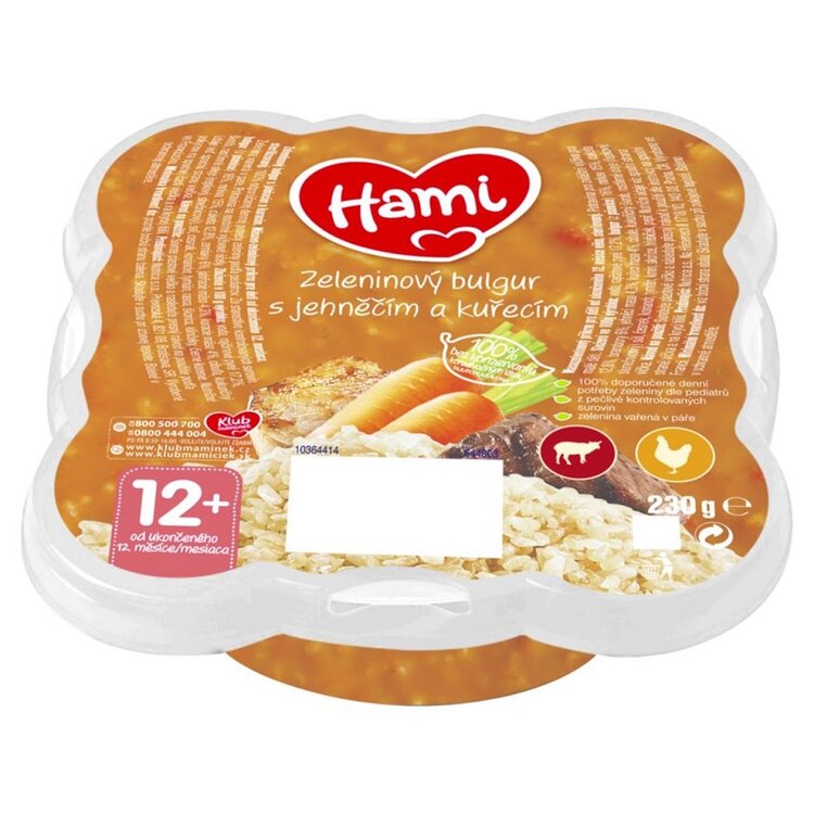 Hami Zeleninový bul g ur s jehněčím a kuřecím masem 12+ 230 g