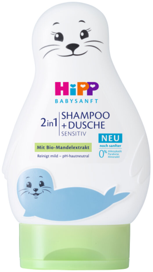 HiPP Babysanft Šampón "Vlasy & Tělo" (Lachtan)