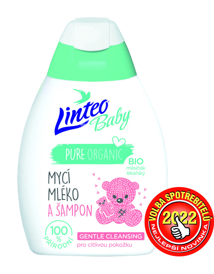 LINTEO BABY Dětské mycí mléko a šampon