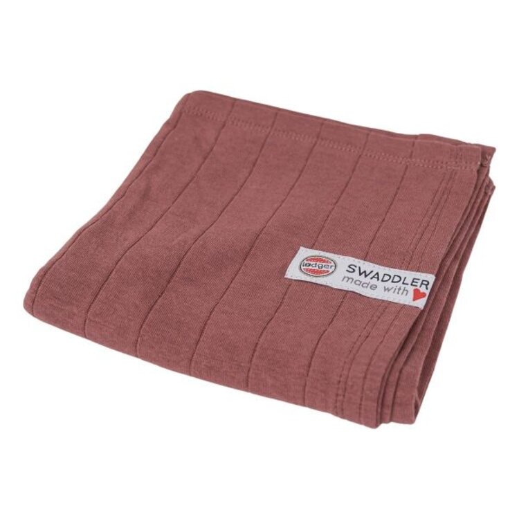 LODGER Plenka mušelínová Swaddler Tribe Rosewood 70 x 70 cm