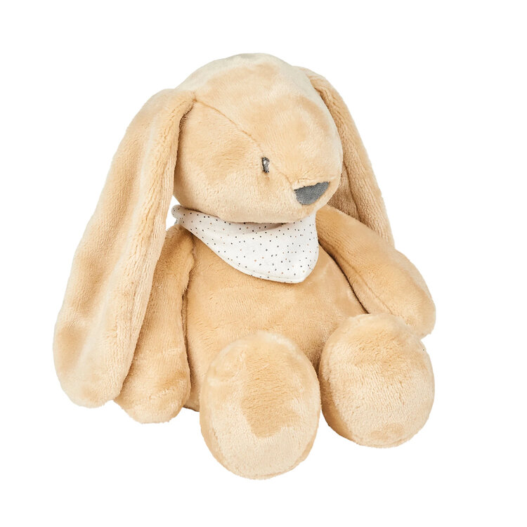 NATTOU Usínaček plyšový hudební se světýlkem a senzorem pláče 4v1 Sleepy Bunny Pale Brown 0m+