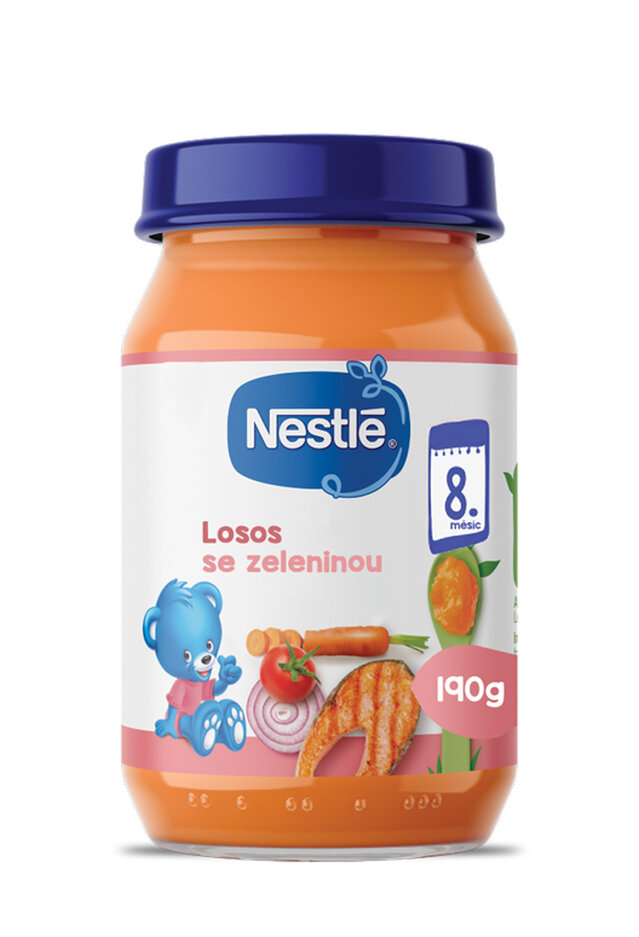 NESTLÉ Dětský příkrm zelenina s lososem 190 g