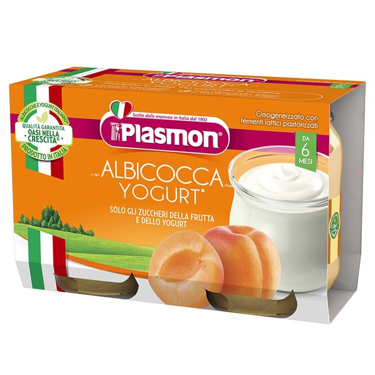 PLASMON Dezert jogurt a sušenka 2 x 120 g
