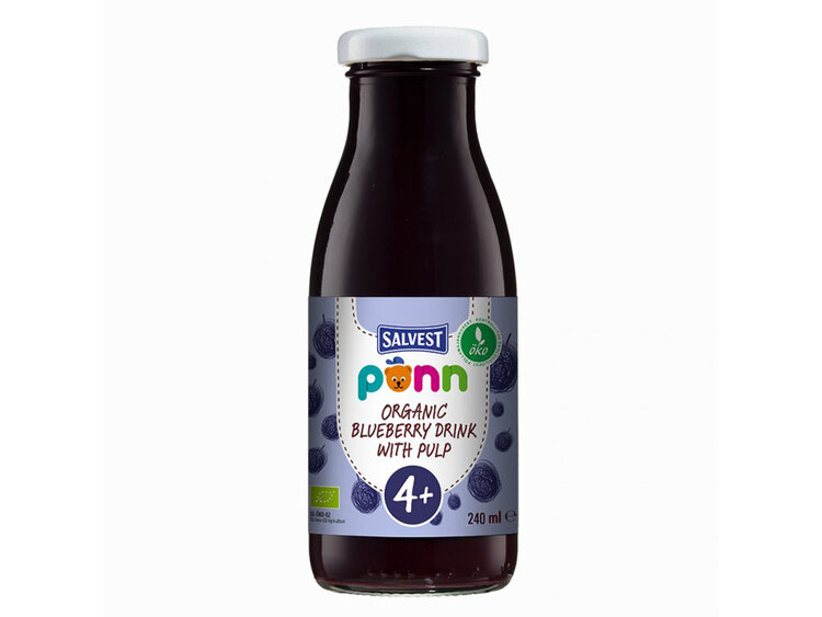 SALVEST Põnn Borůvková s dužinou od 4.měsíce BIO 240 ml