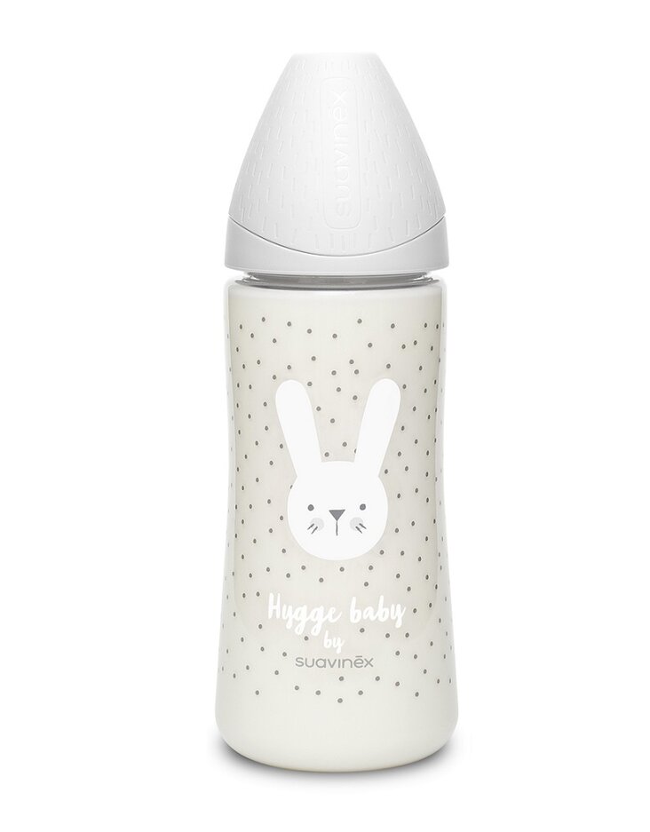 SUAVINEX Láhev 360 ml L Premium Hygge králík - šedá