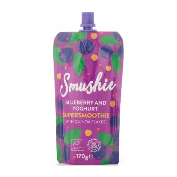 Salvest Smushie BIO Ovocné smoothie s borůvkami jogurtem a quinoou 170 g