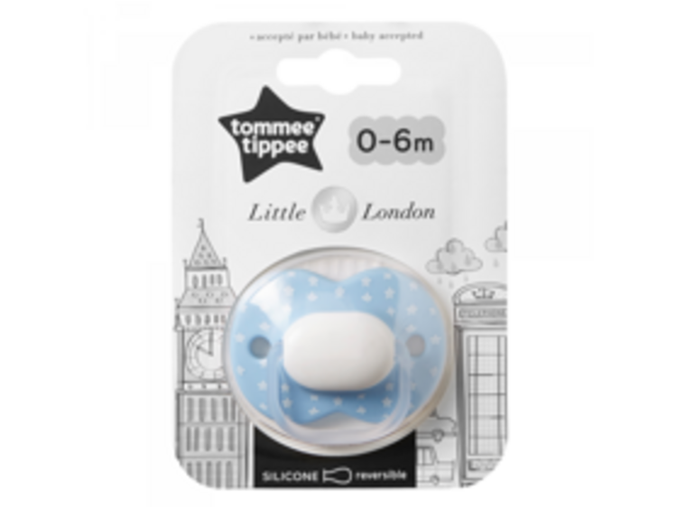 TOMMEE TIPPEE Dudlík symetrický C2N silikon Little London 0-6m chlapec