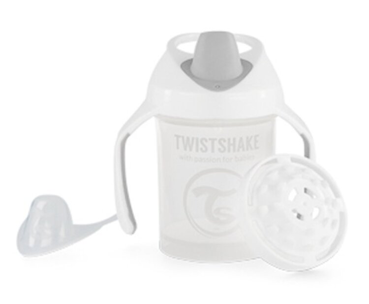 TWISTSHAKE Hrnek netekoucí učicí 230 ml bílý 4m+