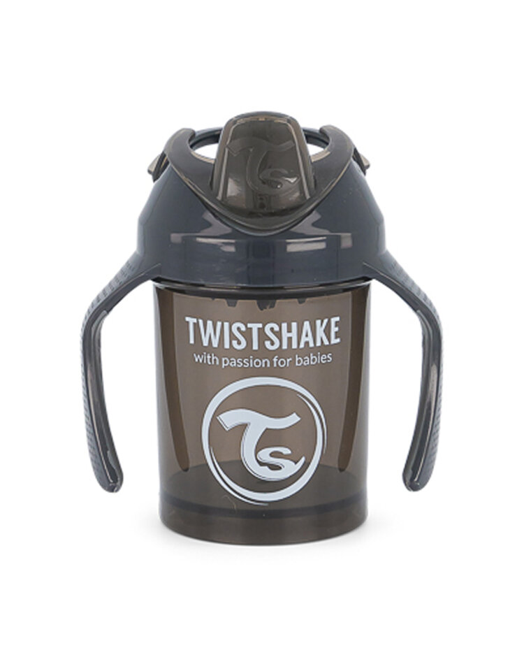 TWISTSHAKE Hrnek netekoucí učicí 230 ml černý 4m+