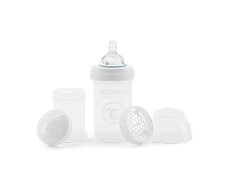 TWISTSHAKE Láhev kojenecká Anti-Colic 180 ml bílá 0m+