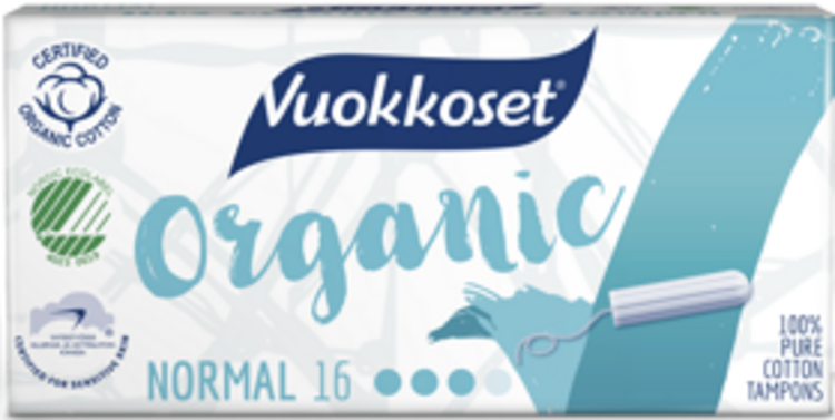 VUOKKOSET organické tampony normal 16 ks