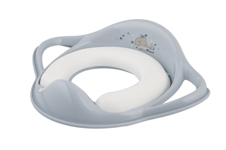 MALTEX Redukce na WC s úchyty měkká Velrybka Minimal - satin blue