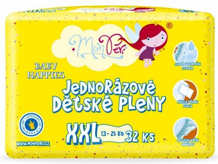 MONPERI Klasik Pleny jednorázové XXL (13-25 kg) 32 ks