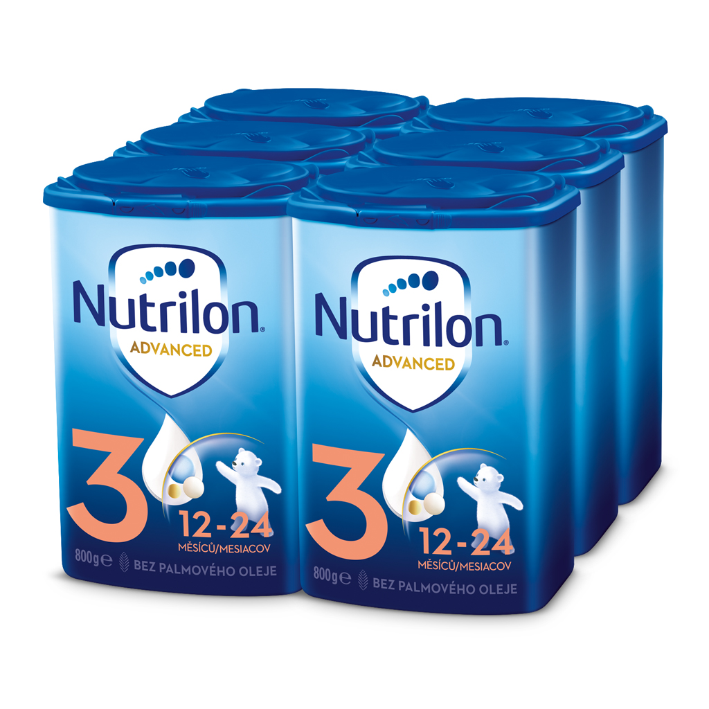 NUTRILON Mléko batolecí 3 Advanced od uk. 12. měsíce 6x 800 g