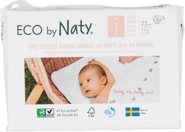 Naty Newborn 2-5 kg 25 ks