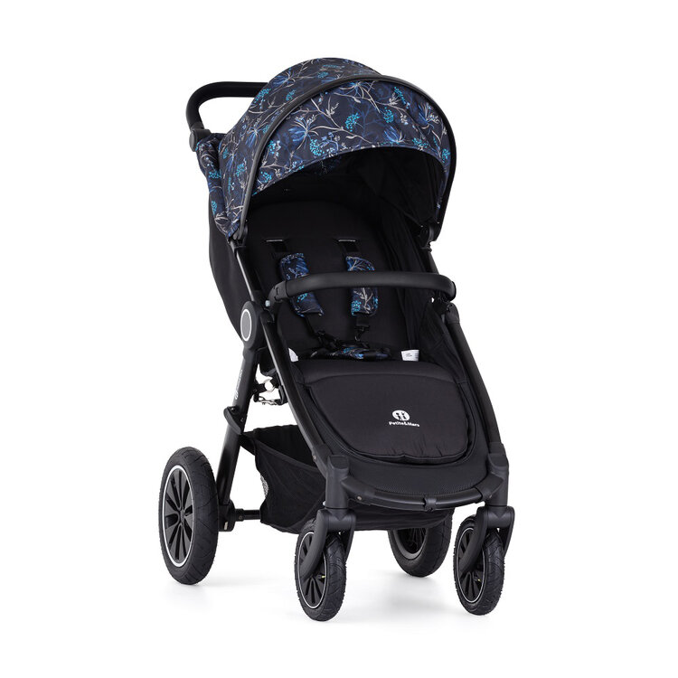 PETITE&MARS Kočárek Street+ Air Black + Stříška Limited 100 Stylish Beauty