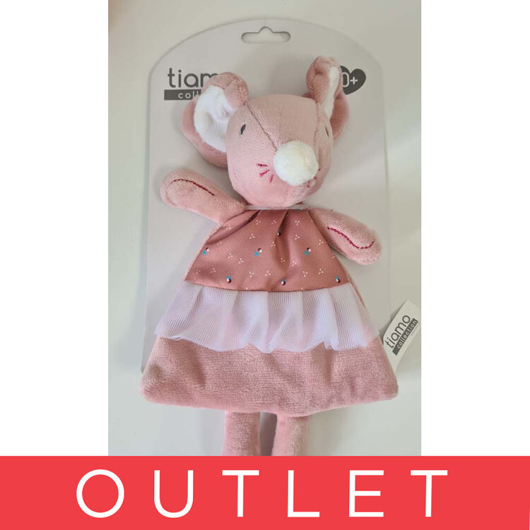 TIAMO plyšový mazlíček baletní myška růžová 28 cm