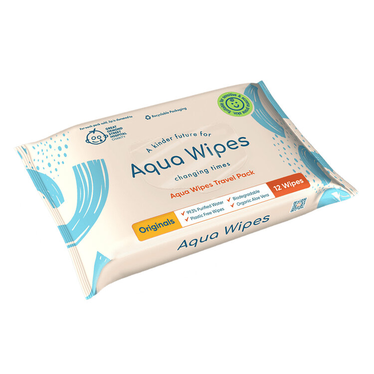 AQUA WIPES BIO Aloe Vera 100% rozložitelné ubrousky