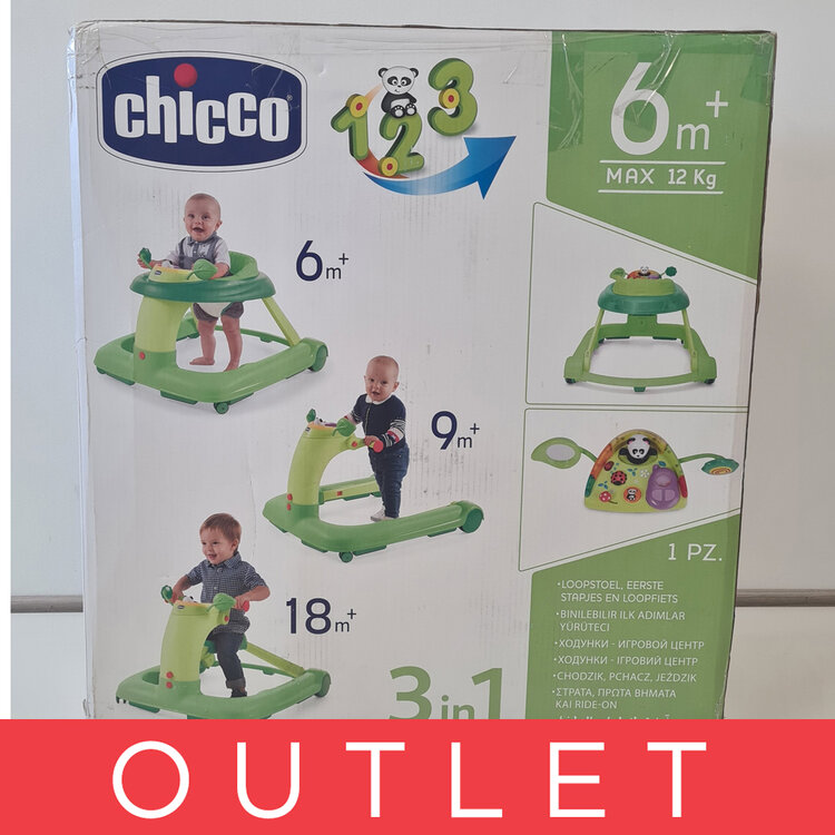 CHICCO Chodítko 1-2-3 Green 6m+